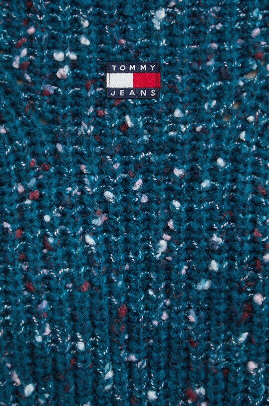 Tommy Jeans pulover din amestec de lana DW0DW18673 turcoaz