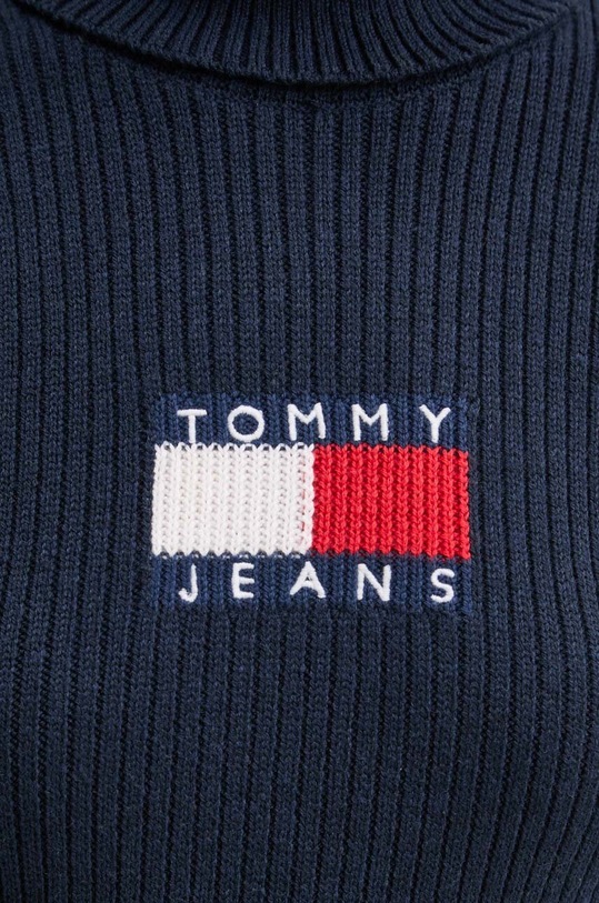 Tommy Jeans sweter z domieszką wełny DW0DW18678 granatowy