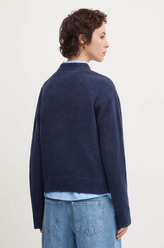 Oblečení Svetr z vlněné směsi Tommy Jeans DW0DW18681 námořnická modř