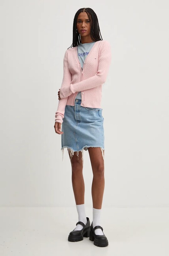 Джемпер Tommy Jeans DW0DW18682 розовый AW24