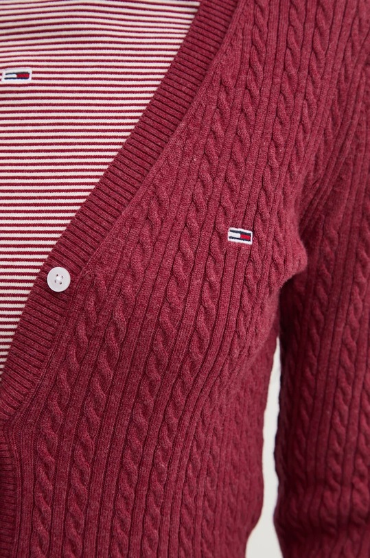 Tommy Jeans cardigan DW0DW18682 granata