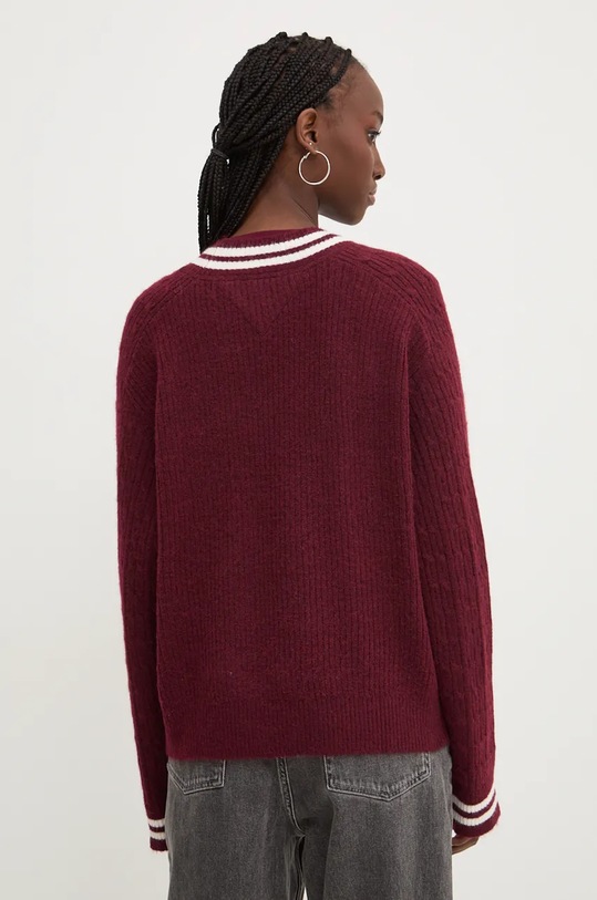 Ruházat Tommy Jeans pulóver DW0DW19685 burgundia