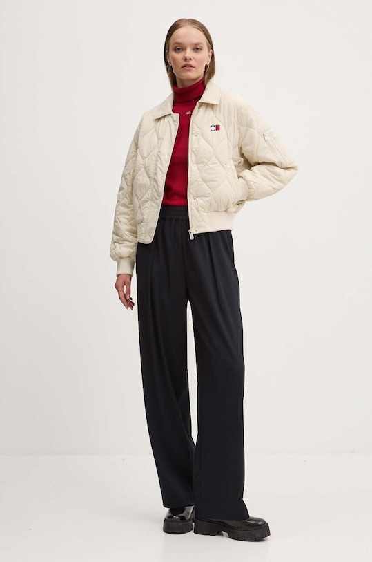 Tommy Jeans pulover DW0DW19686 burgundia AW24