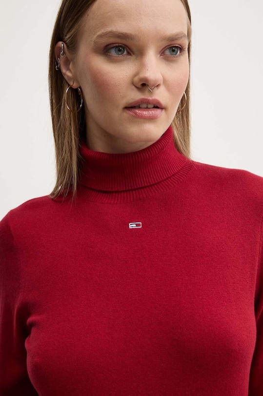 Tommy Jeans pulover burgundia DW0DW19686