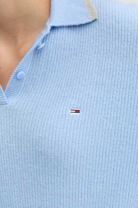 Tommy Jeans sweter wełniany DW0DW19833 niebieski