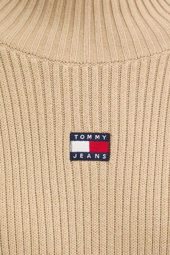 Tommy Jeans sweter bawełniany DW0DW19912 beżowy