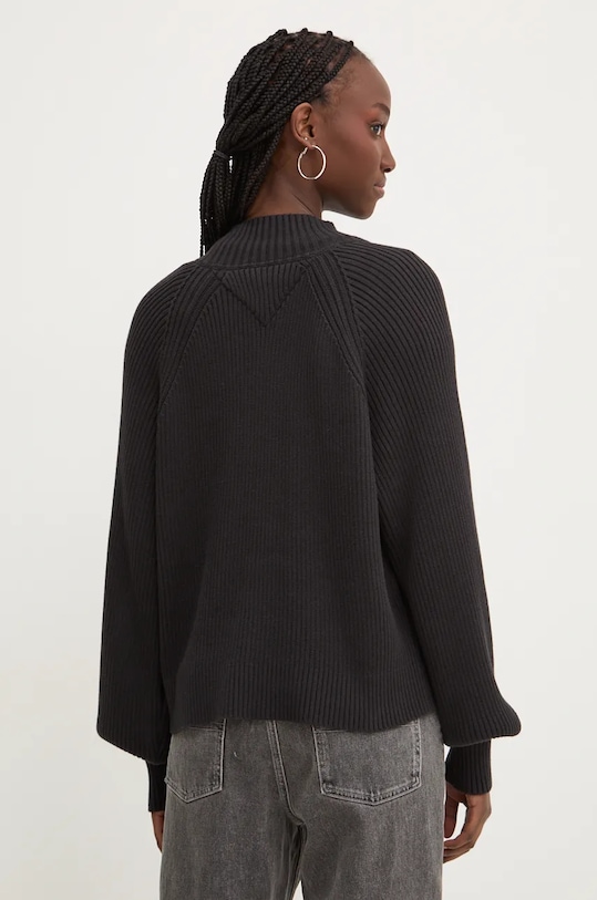 Odzież Tommy Jeans sweter bawełniany DW0DW19912 czarny