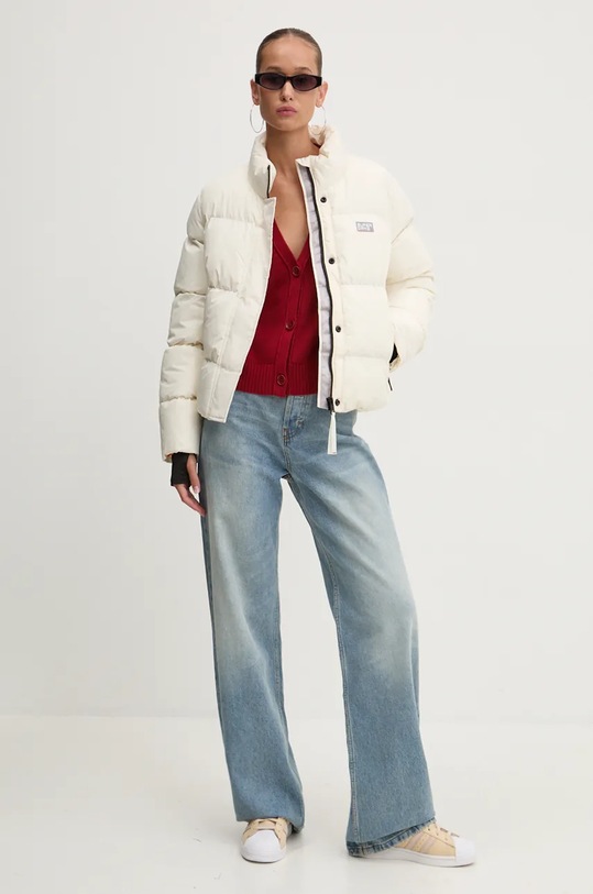 Βαμβακερή ζακέτα Tommy Jeans DW0DW19913 μπορντό AW24