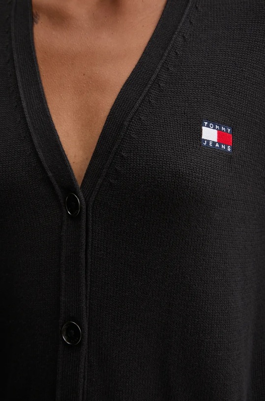 Tommy Jeans cardigan din bumbac DW0DW19913 negru