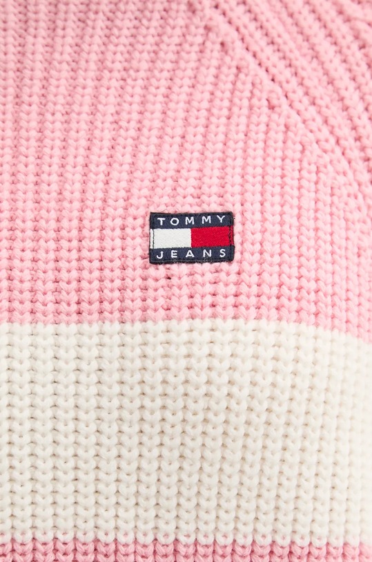 Πουλόβερ με προσθήκη μαλλιού Tommy Jeans DW0DW19914 ροζ