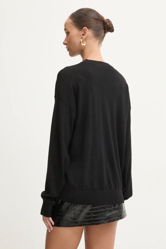 Oblečení Vlněný svetr Moschino Jeans 0931.8700 černá