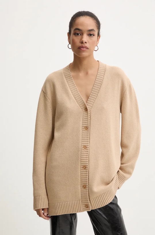 Vlněný svetr Moschino Jeans béžová 0928.8706