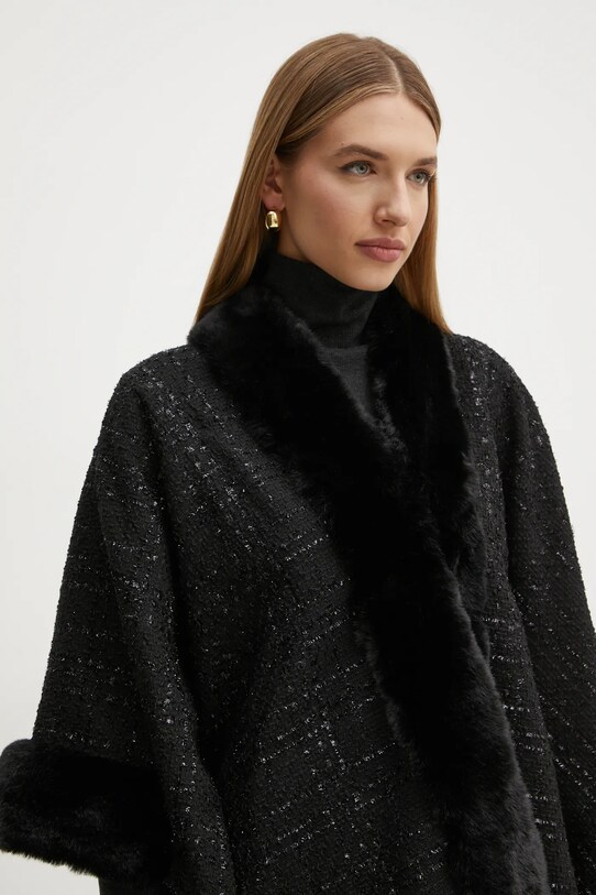 Morgan poncho 5TWEED czarny 5TWEED