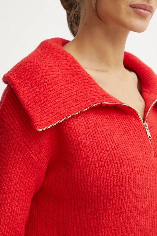 Morgan pulover din amestec de lana MCOLAR MCOLAR rosu
