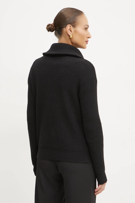 Oblačila Pulover s primesjo volne Morgan MCOLAR MCOLAR črna