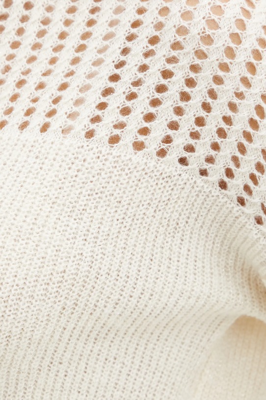 Svetr z vlněné směsi Morgan MESSINA MESSINA béžová