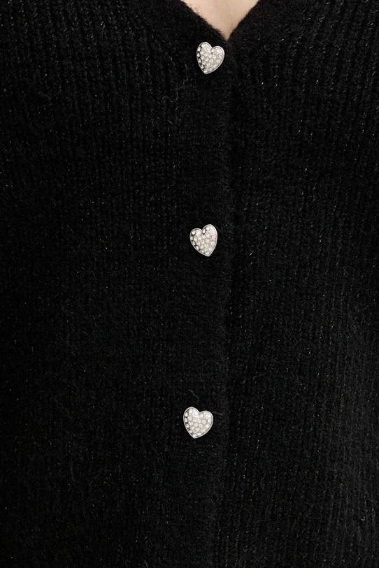 Morgan kardigan z domieszką wełny MIMO MIMO czarny