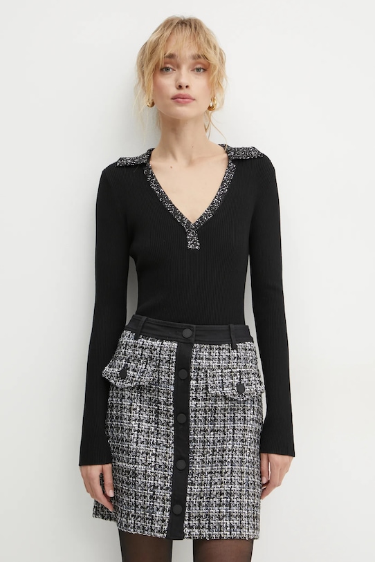 Morgan pulover MOKEEF negru MOKEEF