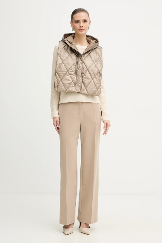 Morgan sweter z domieszką wełny MPAUL MPAUL beżowy AW25