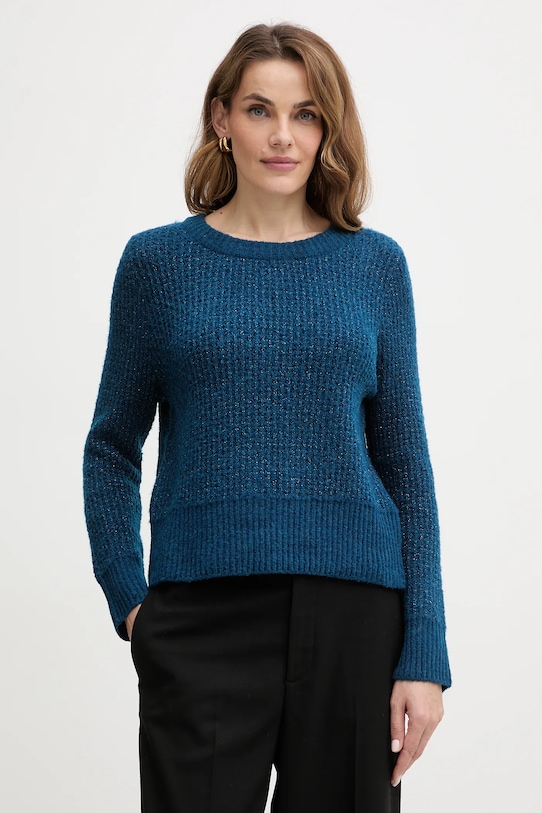 Morgan sweter z domieszką wełny MPAUL turkusowy MPAUL