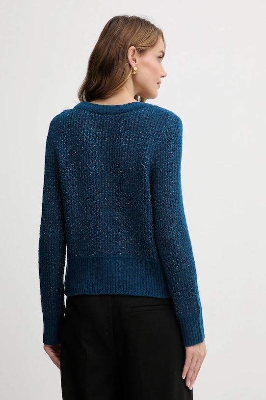 Odzież Morgan sweter z domieszką wełny MPAUL MPAUL turkusowy