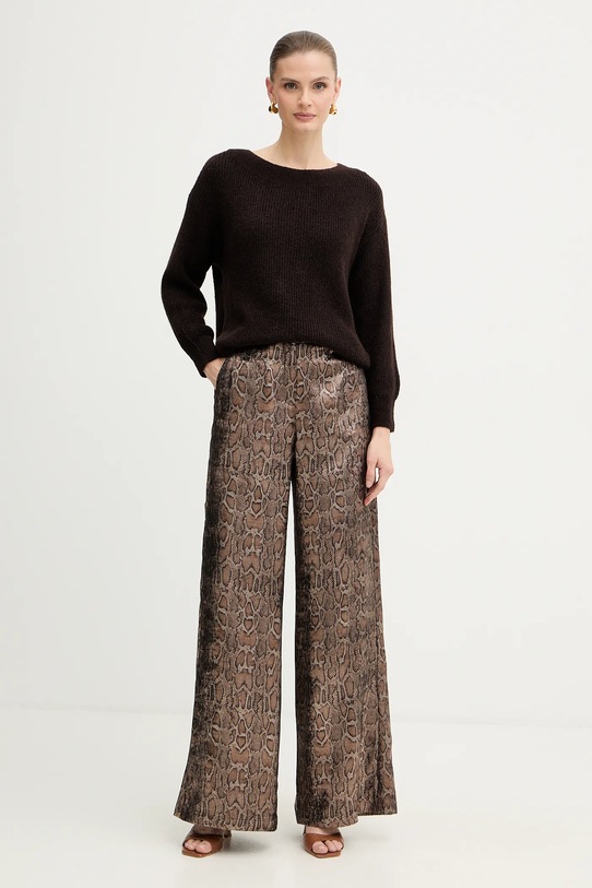 Sveter s prímesou vlny Morgan MREINE MREINE hnedá AW25