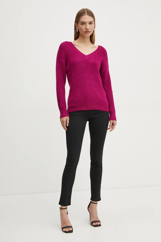Morgan pulover din amestec de lana MATILD3 MATILD3 roz AW24