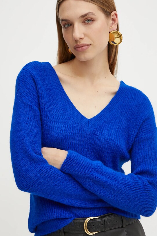 Светр з домішкою вовни Morgan MATILD3 з додаванням вовни блакитний MATILD3