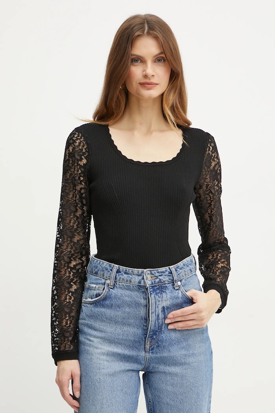 Morgan pulover MCEPE subtiri negru MCEPE