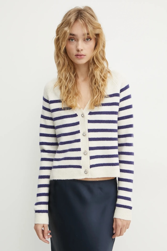 Кардиган с примесью шерсти Morgan MCLAPAM бежевый MCLAPAM