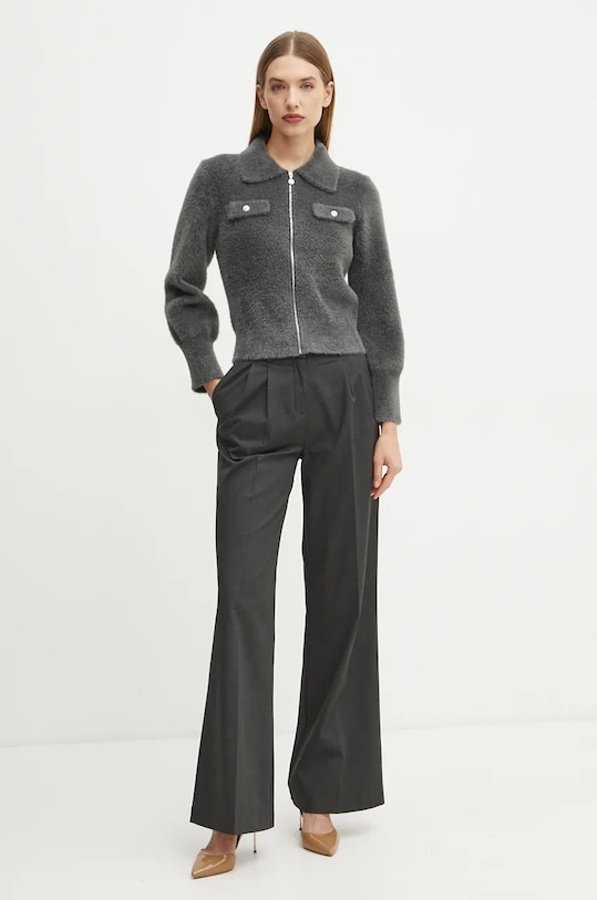 Πλεκτή ζακέτα Morgan MDOMI MDOMI γκρί AW25