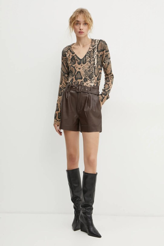 Morgan sweter MEBRA MEBRA beżowy AW24