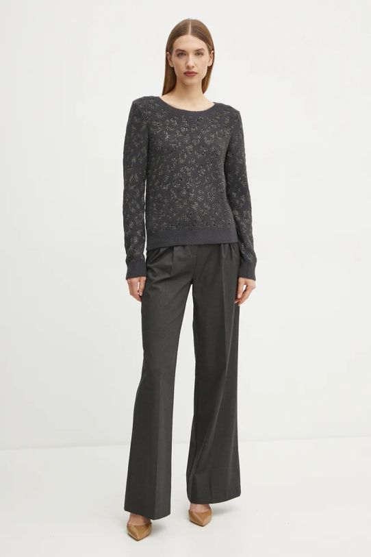 Morgan pulover MJANE MJANE gri AW24