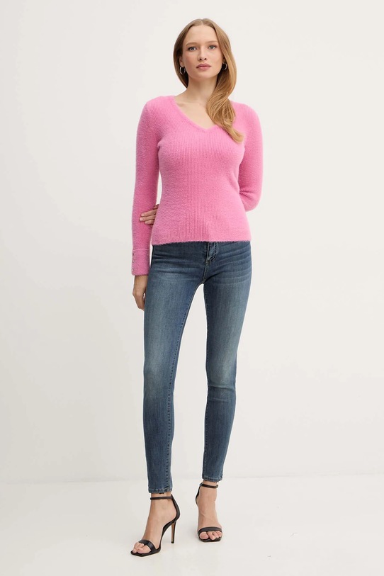 Morgan sweter MOOVE MOOVE różowy AW25