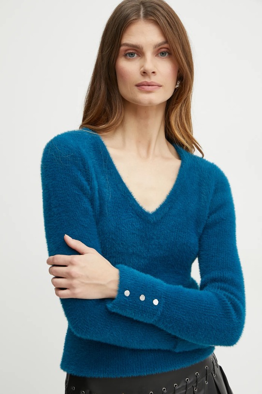 Morgan pulover MOOVE MOOVE turcoaz AW25