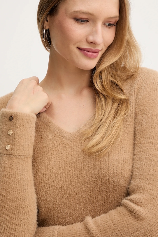 Morgan sweter MOOVE brązowy MOOVE