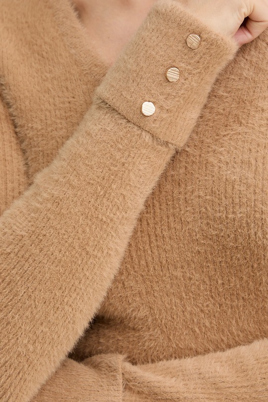 Morgan sweter MOOVE MOOVE brązowy