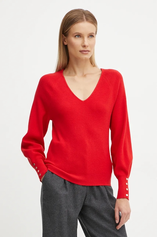 Sveter Morgan MPANDA V výstrih červená MPANDA