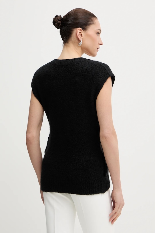 Odzież Morgan kamizelka z domieszką wełny MPLUIE MPLUIE czarny