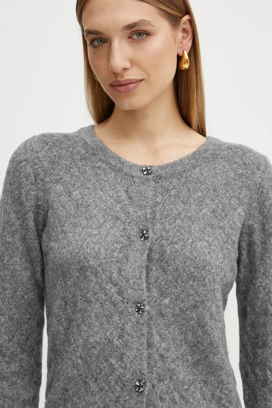 Morgan cardigan din amestec de lana MVERRE gri MVERRE