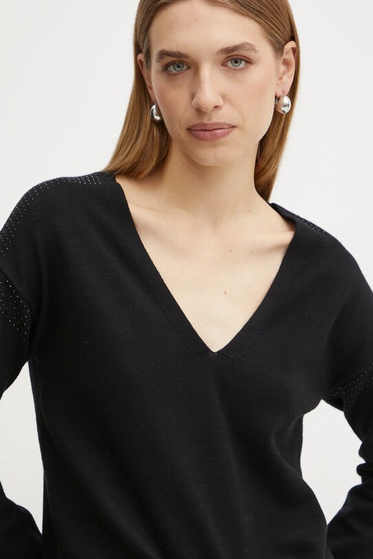 Morgan pulover MYUYAN negru MYUYAN