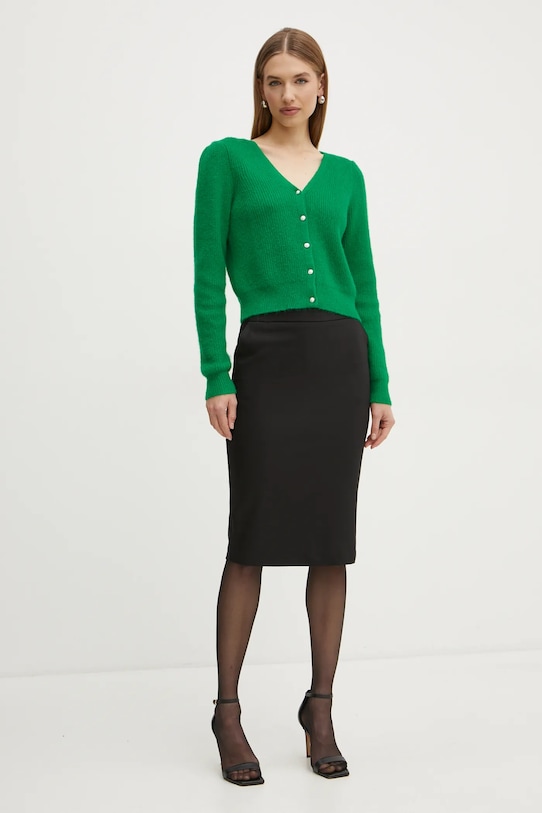 Жилетка с вълна Morgan MZITA MZITA зелен AW24