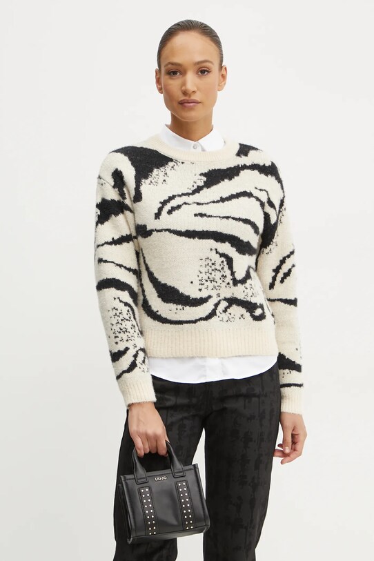 Пуловер Morgan MZOU овално бежов MZOU