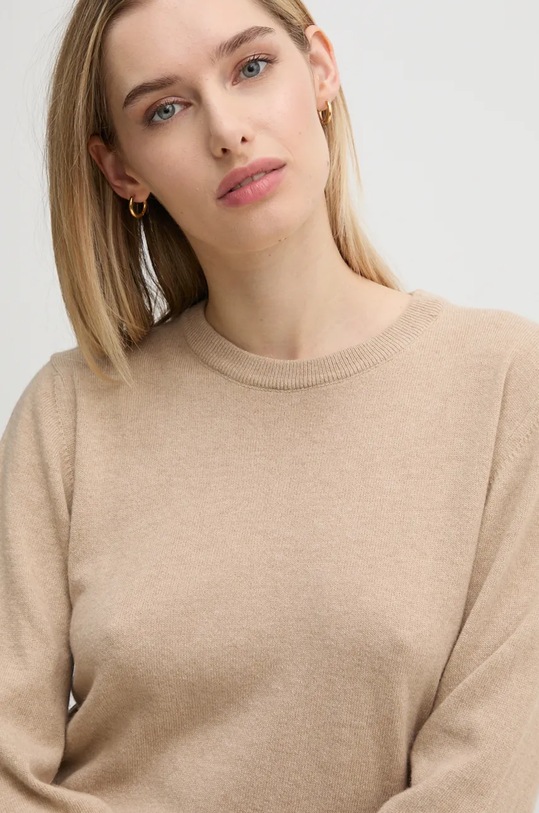 North Sails maglione in misto lana beige 095481