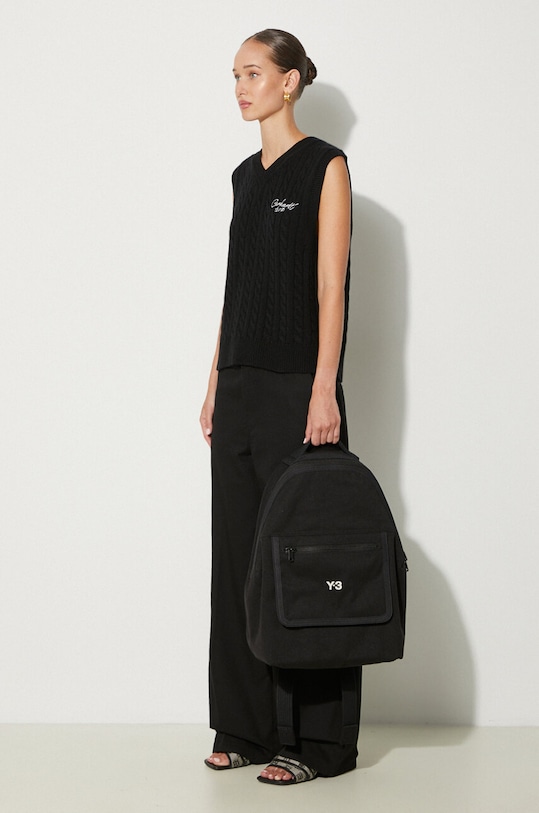 Carhartt WIP kamizelka wełniana Signature Vest Sweater I033882.K02XX czarny AW24