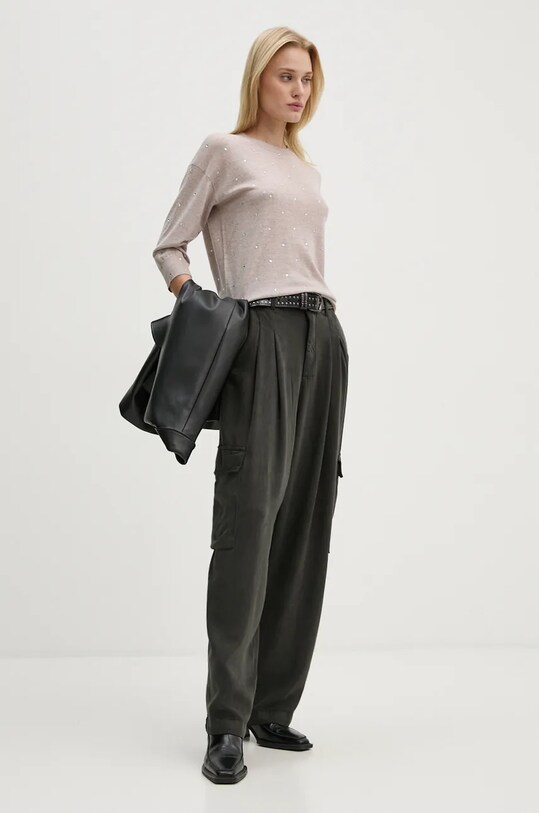 Вовняний светр ZADIG&VOLTAIRE KWSW01660 бежевий AW24