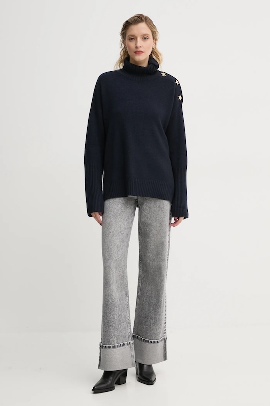 Ρούχα Πουλόβερ κασμίρ ZADIG&VOLTAIRE KWSW00002 σκούρο μπλε