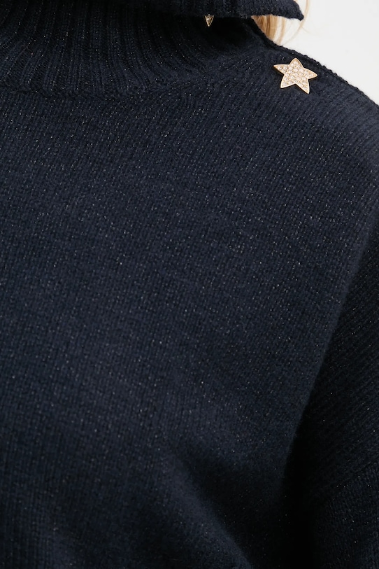 Πουλόβερ κασμίρ ZADIG&VOLTAIRE KWSW00002 σκούρο μπλε