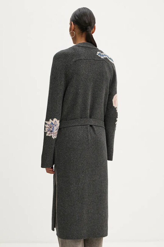 ZADIG&VOLTAIRE kardigan wełniany szary KWCO00081