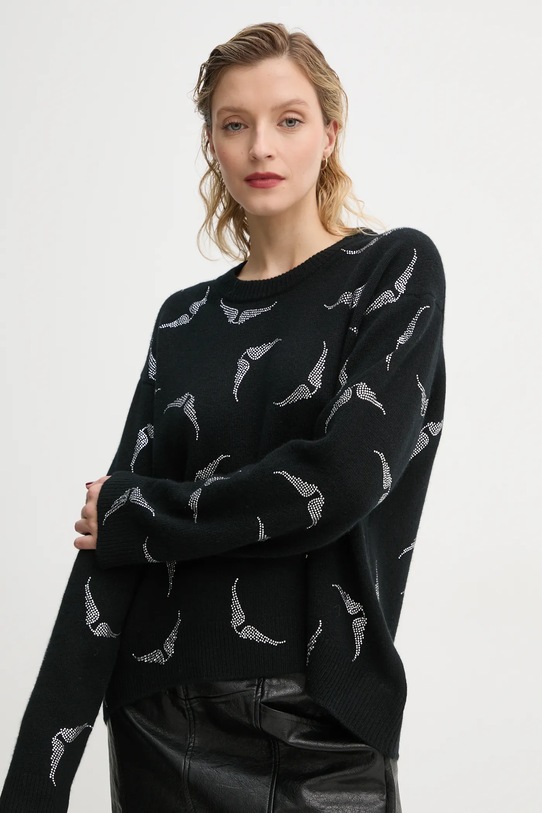 Kašmírový svetr ZADIG&VOLTAIRE černá KWSW01679